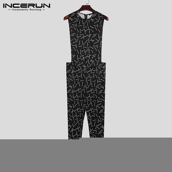 mens fashion irregular printed jumpsuits incerun sleeveless o neck fitness rompers man casual zipper overalls streetwear s-5xl men's pa, Black
mens fashion irregular printed jumpsuits incerun sleeveless o neck fitness rompers man casual zipper overalls streetwear s-5xl men's pa, Black