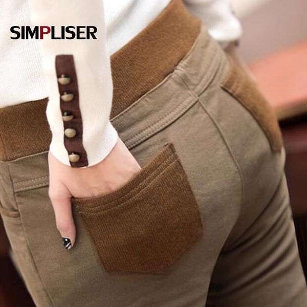 women's pants & capris simpliser 2021 winter women elastic wait trousers warm velvet female stretch pencil black khaki femme pantalon l, Black;white
women's pants & capris simpliser 2021 winter women elastic wait trousers warm velvet female stretch pencil black khaki femme pantalon l, Black;white