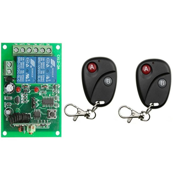 smart home control 433mhz switch universal wireless remote dc 12v 24v 2ch rf relay receiver transmitter for led/light/fan lamp 
smart home control 433mhz switch universal wireless remote dc 12v 24v 2ch rf relay receiver transmitter for led/light/fan lamp