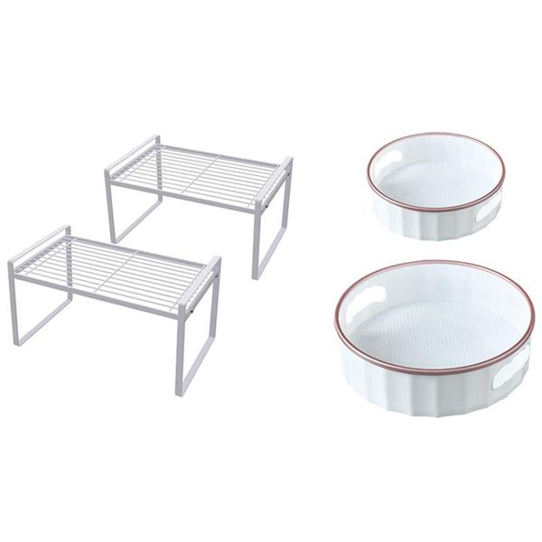 pack kitchen cabinet shelf with 2 plastic lazy susan turntable handle multifunctional spice rack organizer storage & organization
pack kitchen cabinet shelf with 2 plastic lazy susan turntable handle multifunctional spice rack organizer storage & organization