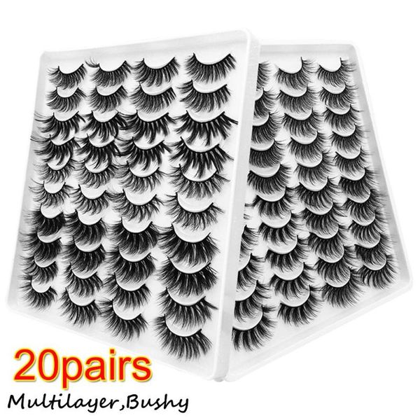 false eyelashes 20 pairs 3d faux mink lashes natural long fluffy soft wispy volume eye reusable eyelashs makeup
false eyelashes 20 pairs 3d faux mink lashes natural long fluffy soft wispy volume eye reusable eyelashs makeup