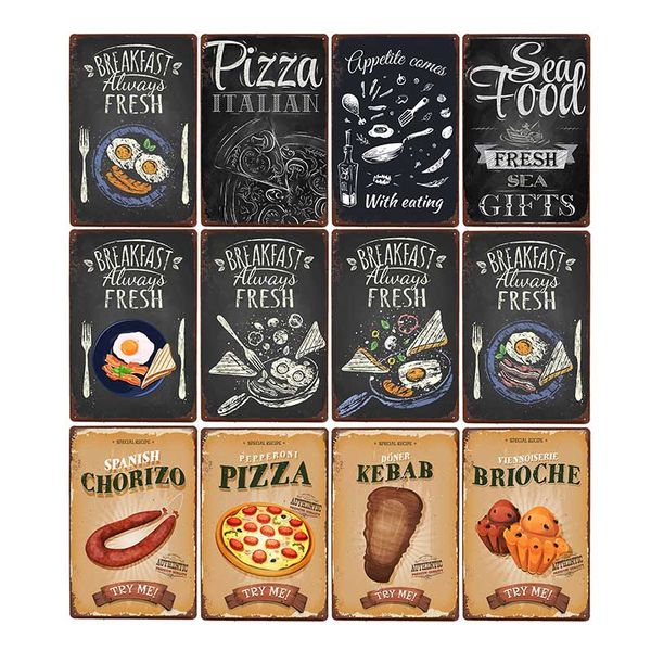 delicious breakfast metal tin signs pizza hamburgers vintage food poster kitchen decor plaque wall decoration 20x30cm
delicious breakfast metal tin signs pizza hamburgers vintage food poster kitchen decor plaque wall decoration 20x30cm