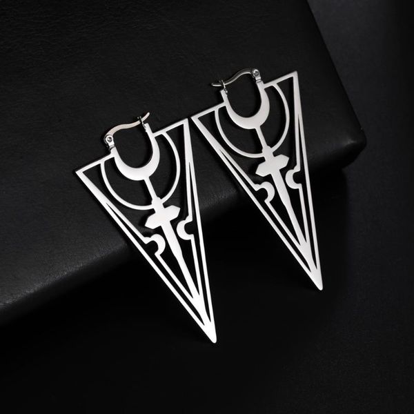 hoop & huggie skyrim punk geometric moon triangle earrings for women stainless steel 2021 vintage gothic jewelry gift friends, Golden;silver
hoop & huggie skyrim punk geometric moon triangle earrings for women stainless steel 2021 vintage gothic jewelry gift friends, Golden;silver