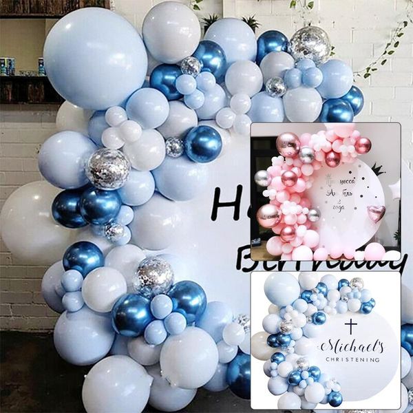 party decoration 103 pcs blue silver latex balloons arch set happy birthday backdrops baby shower bride-to-be wedding decorations supplies
party decoration 103 pcs blue silver latex balloons arch set happy birthday backdrops baby shower bride-to-be wedding decorations supplies