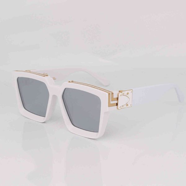 rectified white acetate sunglass women sier mirrored lens fashion square sunglass for men with metals details09s7, White;black
rectified white acetate sunglass women sier mirrored lens fashion square sunglass for men with metals details09s7, White;black