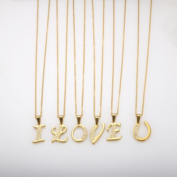 chains stainless steel capital initial cnc crystal pendant necklace women letter minimalist for fashion jewelry gift, Silver
chains stainless steel capital initial cnc crystal pendant necklace women letter minimalist for fashion jewelry gift, Silver