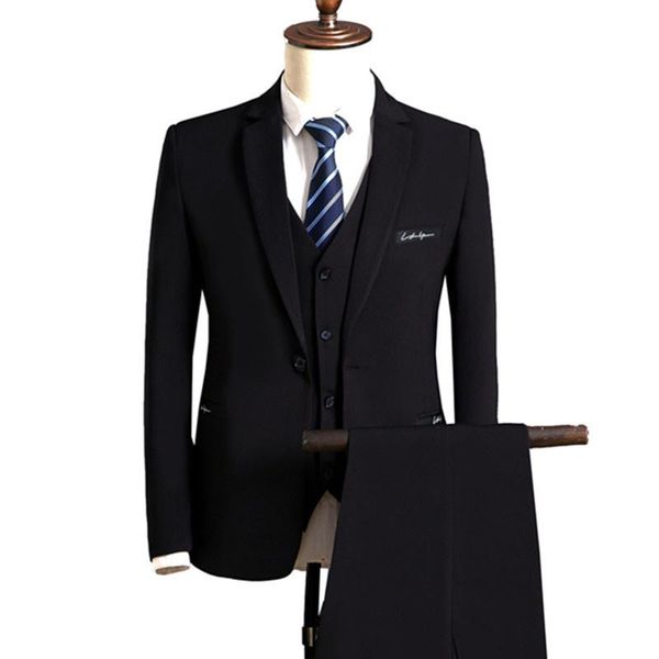 men's suits & blazers broek vest set/herenmode triedelig pak bruidegum briiloft male business casual jacket, White;black
men's suits & blazers broek vest set/herenmode triedelig pak bruidegum briiloft male business casual jacket, White;black