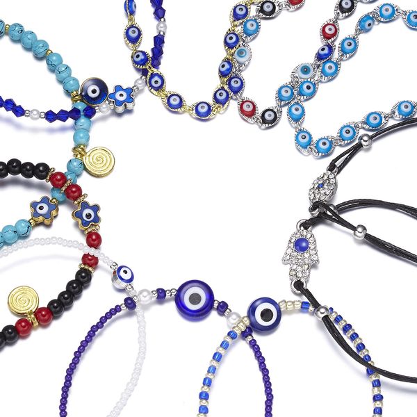 cross-border new palm blue eyes flower evil eye water drill beads alloy bracelet manufacturers wholesaleturkish lucky evil eye bracelet, Black
cross-border new palm blue eyes flower evil eye water drill beads alloy bracelet manufacturers wholesaleturkish lucky evil eye bracelet, Black