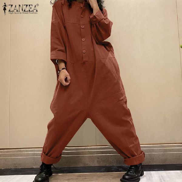 jumpsuit vintage drop crotch jumpsuits women's spring pants 2021 casual long sleeve playsuits female solid button romper plus size, Black;white
jumpsuit vintage drop crotch jumpsuits women's spring pants 2021 casual long sleeve playsuits female solid button romper plus size, Black;white
