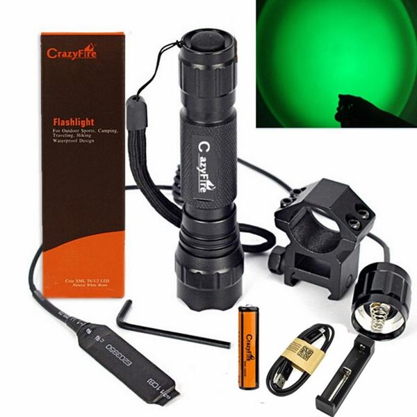 hunting 18650 battery green light cree r5 led with gun mount pressure switch+& usb charger flashlights torches
hunting 18650 battery green light cree r5 led with gun mount pressure switch+& usb charger flashlights torches