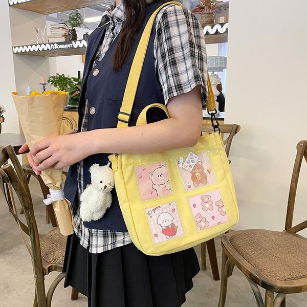 shoulder bags messenger women canvas handbags for girl 2021 sac a main ladies hand bag female
