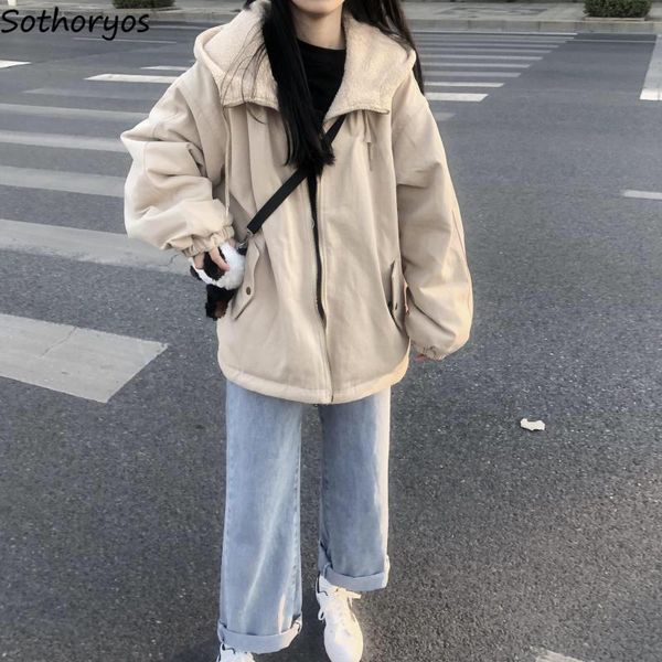 short style parkas women fashion streetwear thicken winter clothing for female loose solid chic korean simple all-match women's down, Black
short style parkas women fashion streetwear thicken winter clothing for female loose solid chic korean simple all-match women's down, Black