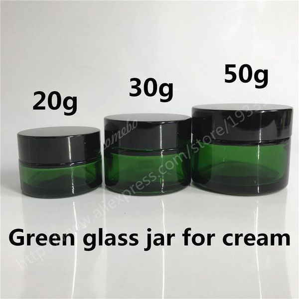 storage bottles & jars 10pcs/lot 20g,30g, 50g green glass jar, container, cosmetic packaging, cream jar with black lid
storage bottles & jars 10pcs/lot 20g,30g, 50g green glass jar, container, cosmetic packaging, cream jar with black lid