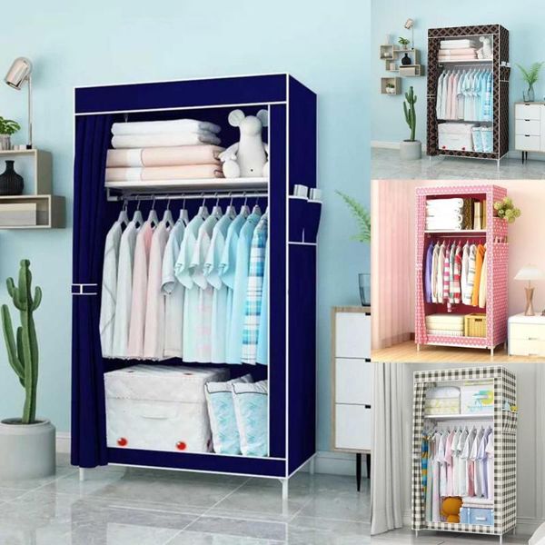 hangers & racks 1 set useful dormitory single small fabric wardrobe holder easy to install cloth folding for school
hangers & racks 1 set useful dormitory single small fabric wardrobe holder easy to install cloth folding for school