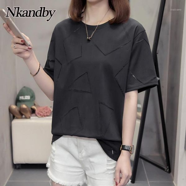 women's t-shirt plus size mesh pattern tshirts women short sleeve t shirt 2021 summer cotton oversize clothes solid color casual loose, White
women's t-shirt plus size mesh pattern tshirts women short sleeve t shirt 2021 summer cotton oversize clothes solid color casual loose, White