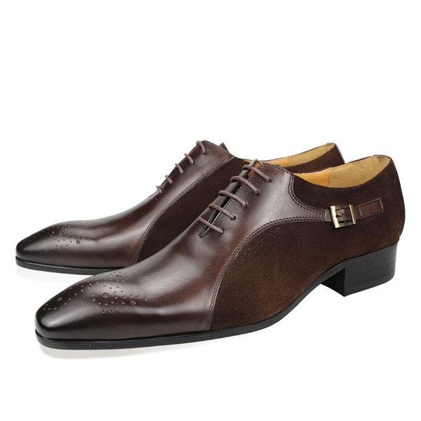 dress shoes mens wedding oxford man luxury fashion genuine leather brogue handmade patchwork casual business pointed formal, Black
dress shoes mens wedding oxford man luxury fashion genuine leather brogue handmade patchwork casual business pointed formal, Black