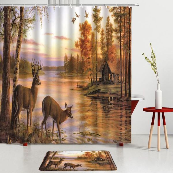 shower curtains mountain forest landscape set elk natural scenery bath mat entrance door bathroom kitchen non-slip carpet
shower curtains mountain forest landscape set elk natural scenery bath mat entrance door bathroom kitchen non-slip carpet