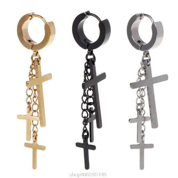 dangle & chandelier 1pc earrings cross pendant long drop chain tassel titanium steel jewelry charms brincos hanging o23 20, Silver
dangle & chandelier 1pc earrings cross pendant long drop chain tassel titanium steel jewelry charms brincos hanging o23 20, Silver