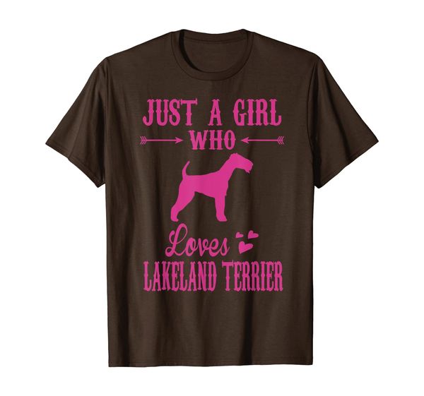 just a girl who loves lakeland terrier t-shirt, White;black 
just a girl who loves lakeland terrier t-shirt, White;black
