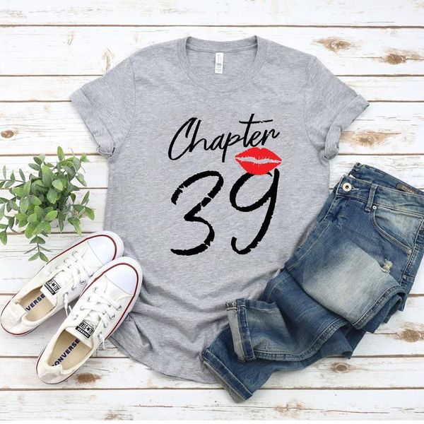 women's t-shirt 39th birthday women chapter shirt cotton o neck fashion print casual short sleeve female harajuku goth, White
women's t-shirt 39th birthday women chapter shirt cotton o neck fashion print casual short sleeve female harajuku goth, White