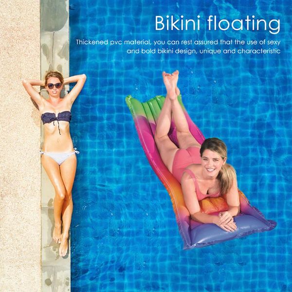 inflatable floats & tubes rainbow floating row summer pvc water hammock inflated swimming pool air mattress accessories
inflatable floats & tubes rainbow floating row summer pvc water hammock inflated swimming pool air mattress accessories