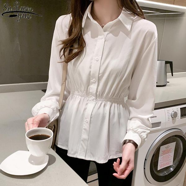 women's blouses & shirts 2021 medium length long sleeve white shirt female autumn korean style all-match waist hugging slim 11676
women's blouses & shirts 2021 medium length long sleeve white shirt female autumn korean style all-match waist hugging slim 11676