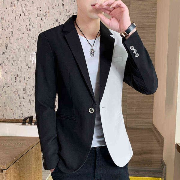 luxury suits blaze single wtern 2021 spring and autumn color matching busins leisure youth small suit men's coat, Black
luxury suits blaze single wtern 2021 spring and autumn color matching busins leisure youth small suit men's coat, Black