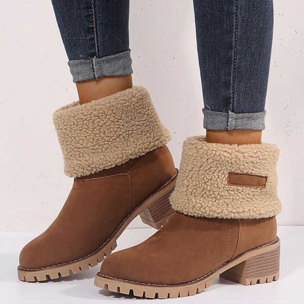 boots drop women fur warm snow casual faux suede ankle female plus size high heels platform women's winter shoes, Black
boots drop women fur warm snow casual faux suede ankle female plus size high heels platform women's winter shoes, Black