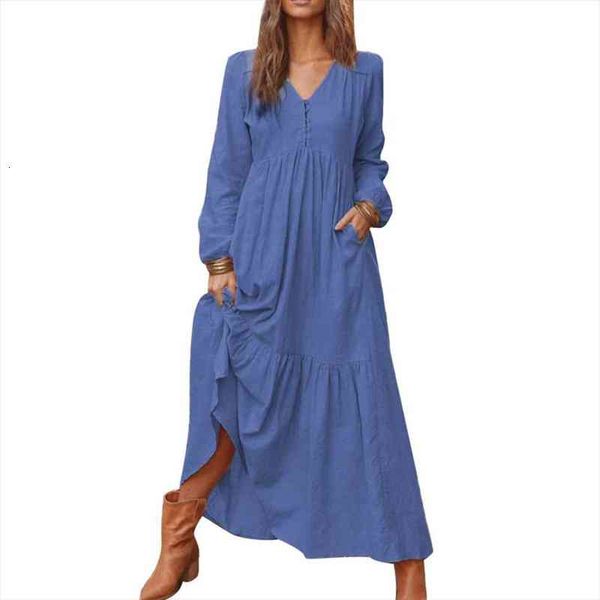 apparel elegant summer vintage womens dresses solid color cotton linen v neck long sleeve kaftan women maxi, Black;gray
apparel elegant summer vintage womens dresses solid color cotton linen v neck long sleeve kaftan women maxi, Black;gray