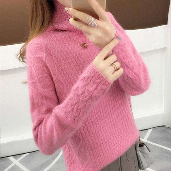 women's sweaters womens 2021 autumn winter turtleneck sweater women pullover jumper pull warm knitted casual female, White;black
women's sweaters womens 2021 autumn winter turtleneck sweater women pullover jumper pull warm knitted casual female, White;black
