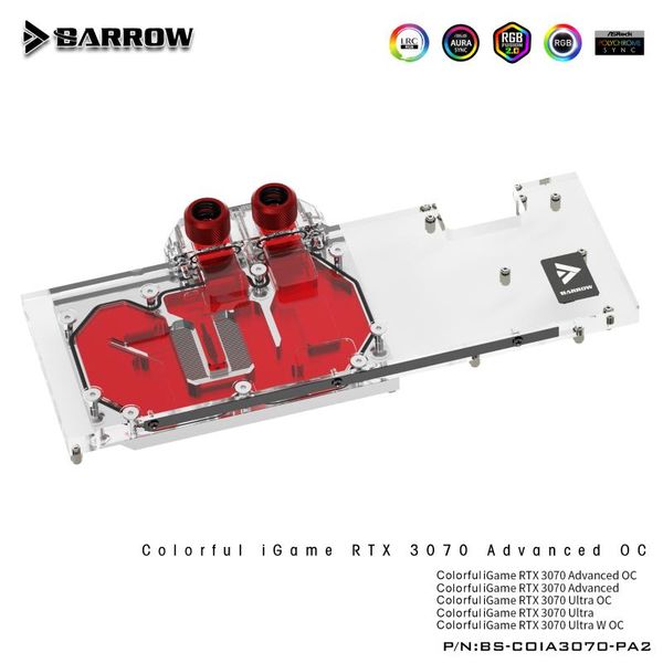 barrow gpu water cooling block for colorful rtx 3070 advanced oc, full cover argb cooler, bs-coia3070-pa2 fans & coolings
barrow gpu water cooling block for colorful rtx 3070 advanced oc, full cover argb cooler, bs-coia3070-pa2 fans & coolings