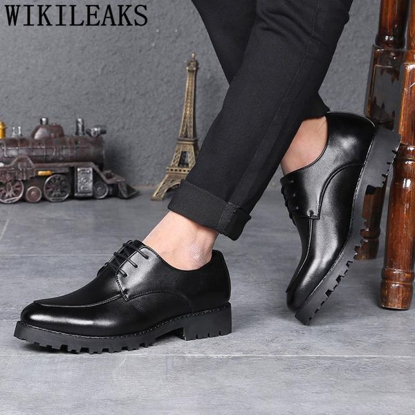 dress shoes mens formal genuine leather wedding italian brand elevator for men coiffeur oxford evening, Black 
dress shoes mens formal genuine leather wedding italian brand elevator for men coiffeur oxford evening, Black