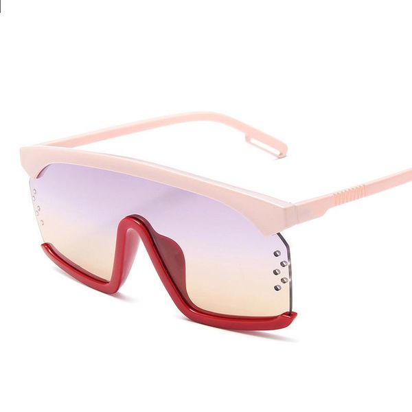 big frame eyebrow one-piece sunglasses women trendy designer glasses ladies summer beach spectacles, White;black
big frame eyebrow one-piece sunglasses women trendy designer glasses ladies summer beach spectacles, White;black