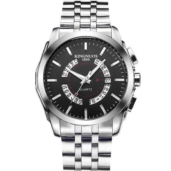 wristwatches fashion calendar steel belt quartz non-mechanical men's waterproof watch, Slivery;brown
wristwatches fashion calendar steel belt quartz non-mechanical men's waterproof watch, Slivery;brown