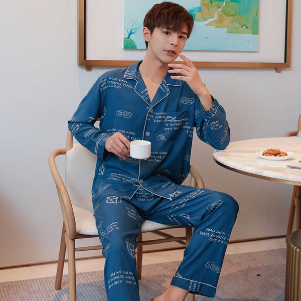 letters 2021 summer casual printing cats pyjamas sets for men long mouw broek nightwear male homewear lounge wear, Black;brown
letters 2021 summer casual printing cats pyjamas sets for men long mouw broek nightwear male homewear lounge wear, Black;brown