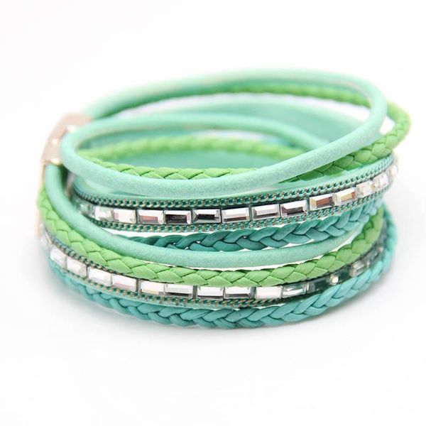 charm bracelets 2021 multilayer wrap bracelet for women with clear glass stones paving magnetic claps summer jewelry in 9 colors, Golden;silver
charm bracelets 2021 multilayer wrap bracelet for women with clear glass stones paving magnetic claps summer jewelry in 9 colors, Golden;silver