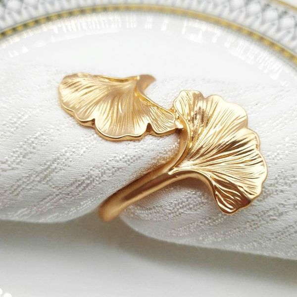 6pcs napkin ring ginkgo leaf restaurant metal buckle holder el table decoration rings
6pcs napkin ring ginkgo leaf restaurant metal buckle holder el table decoration rings