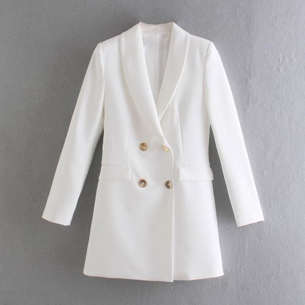 women's suits & blazers in autumn winter blazer ins trend solid color mid-length double-breasted slim suit coat women 2021 luxury, White;black
women's suits & blazers in autumn winter blazer ins trend solid color mid-length double-breasted slim suit coat women 2021 luxury, White;black