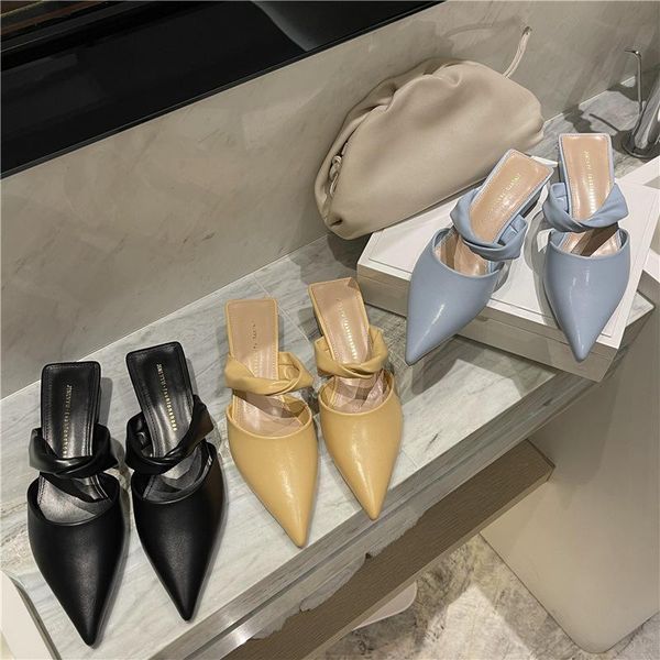 pointed toe mules shoes women spring half slippers thick heel 2021 new female casual summer shoes slippers mules, Black
pointed toe mules shoes women spring half slippers thick heel 2021 new female casual summer shoes slippers mules, Black