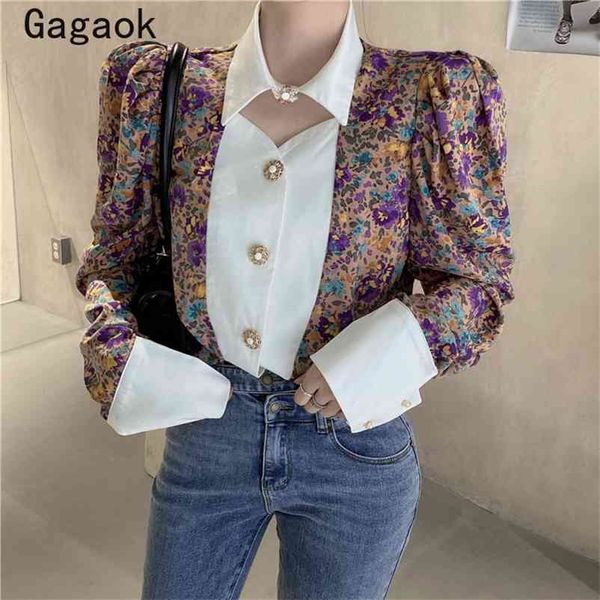 blouse women spring autumn vintage full button puff sleeve slim shirts korean chic fashion ladies wild blouses 210531, White
blouse women spring autumn vintage full button puff sleeve slim shirts korean chic fashion ladies wild blouses 210531, White