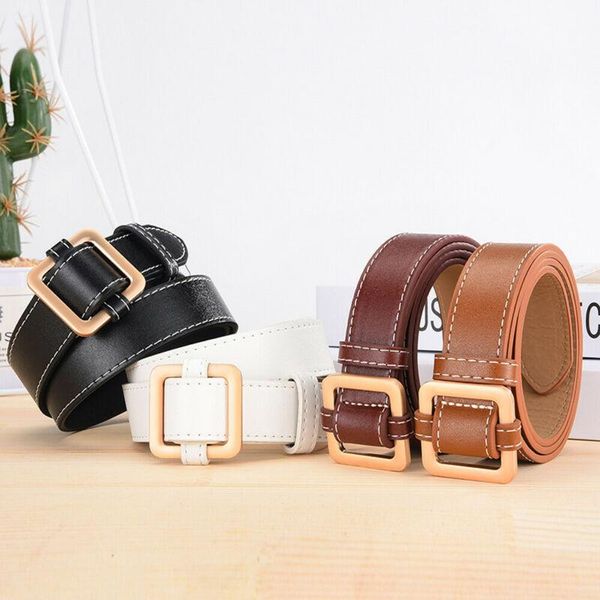 fashion women men vintage metal boho solid leather square buckle wide waist belt waistband belts, Black;brown
fashion women men vintage metal boho solid leather square buckle wide waist belt waistband belts, Black;brown