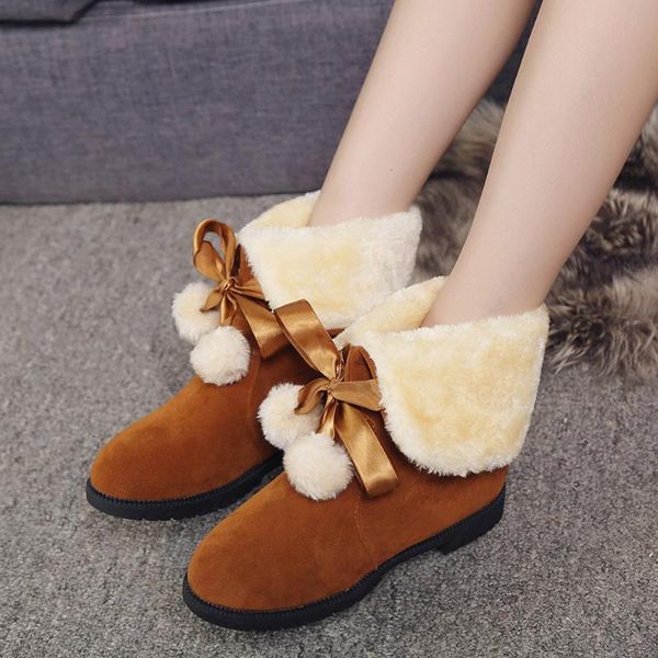 boots autumn winter women ankle nice fashion woman snow for girls ladies work shoes hairball, Black
boots autumn winter women ankle nice fashion woman snow for girls ladies work shoes hairball, Black