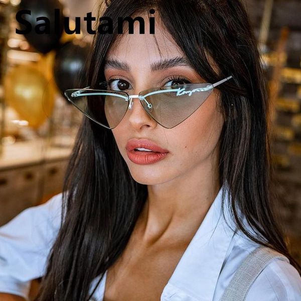 sunglasses rimless triangle cat eye for women gradient green pink sun glasses female vintage candy color shades, White;black
sunglasses rimless triangle cat eye for women gradient green pink sun glasses female vintage candy color shades, White;black