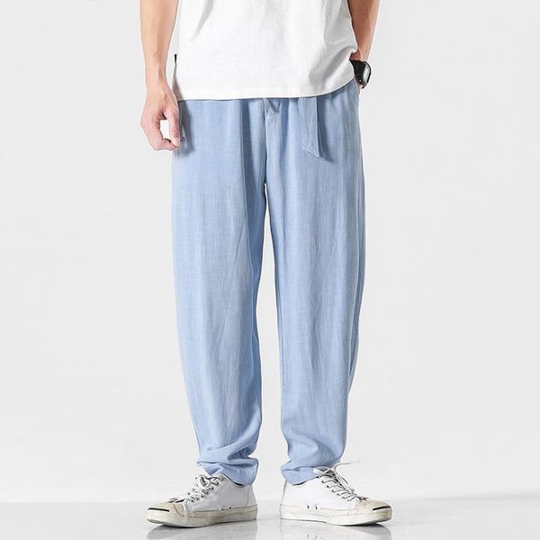 men's pants cotton linen for men full length summer loose light casual trousers man leisure home breathable comfortable pt-513, Black
men's pants cotton linen for men full length summer loose light casual trousers man leisure home breathable comfortable pt-513, Black