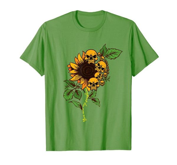 men's t-shirts you are my sunshine skull sunflower tshirt - cool gift, White;black
men's t-shirts you are my sunshine skull sunflower tshirt - cool gift, White;black