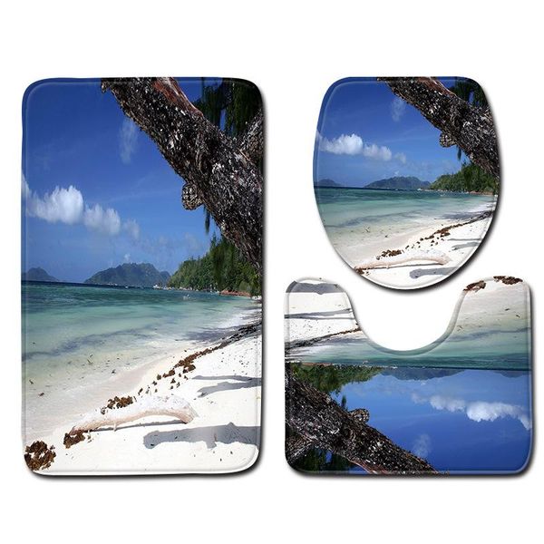 bath mats seaside coconut tree pattern toilet lid cover mat three-piece set seat bathroom decor products
bath mats seaside coconut tree pattern toilet lid cover mat three-piece set seat bathroom decor products