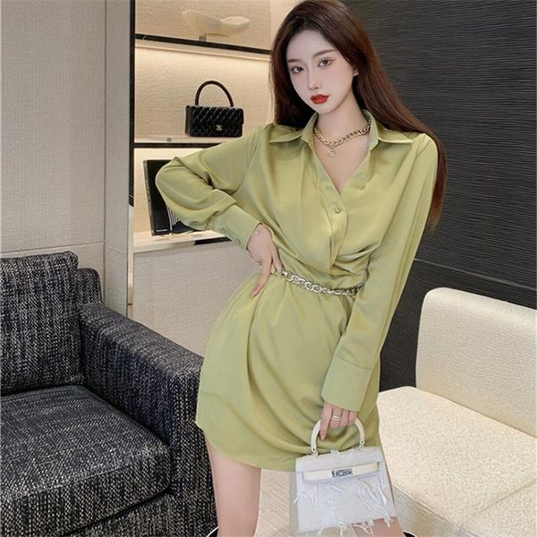 casual dresses autumn style french folds over siza waist slimming collar metal belt long-sleeved shirt dress women's clothingly583, Black;gray
casual dresses autumn style french folds over siza waist slimming collar metal belt long-sleeved shirt dress women's clothingly583, Black;gray