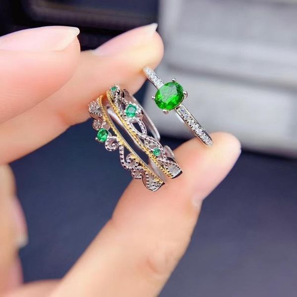 cluster rings luxurious big wide crown two wear natural gem ring green diopside s925 silver women's girl party gift jewelry, Golden;silver
cluster rings luxurious big wide crown two wear natural gem ring green diopside s925 silver women's girl party gift jewelry, Golden;silver