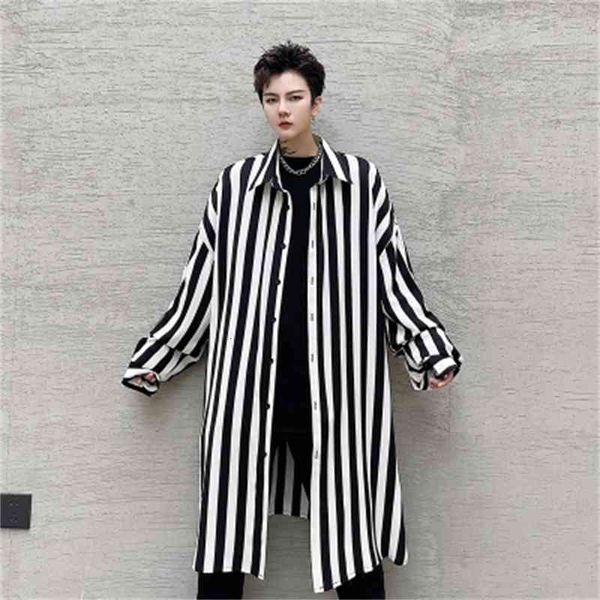 spring and summer korean loosened medium-length soft iron-hair stylist youth striped shirt with long sleeves 3wnh, White;black
spring and summer korean loosened medium-length soft iron-hair stylist youth striped shirt with long sleeves 3wnh, White;black