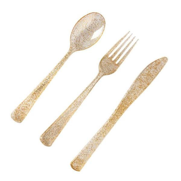 spoons 1 set of 36pcs disposable cutlery glittering utensils wedding party tableware (cutter fork spoon for each 12pcs)
spoons 1 set of 36pcs disposable cutlery glittering utensils wedding party tableware (cutter fork spoon for each 12pcs)